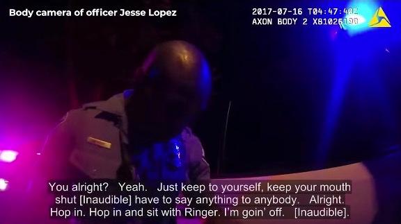 Body cam footage attributed to officer Jesse Lopez. (Minneapolis Police Department)
