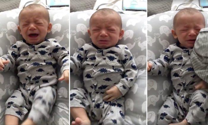 Stunning Video Shows What Happens When Dad Gives Wife’s Dirty Shirt to Crying Baby