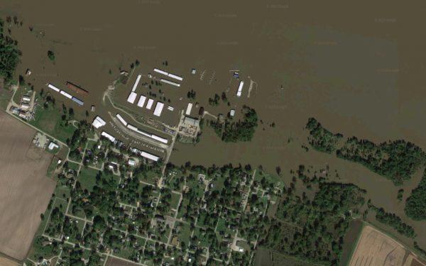 Portage Des Sioux on the Mississippi river, Missouri (Screenshot/Googlemaps)