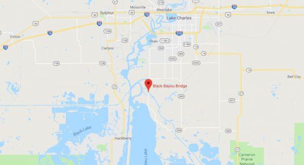 The Black Bayou Bridge in Louisiana (Google Maps)