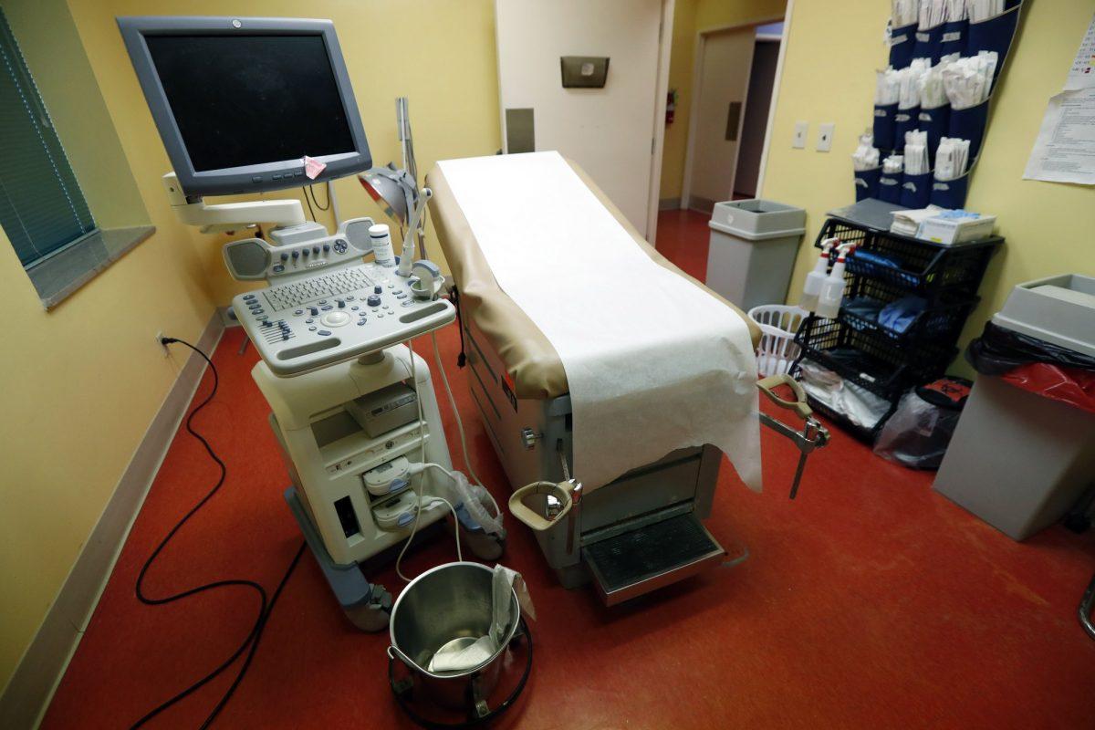 An examination/procedure room at the Jackson Women's Health Organization, an abortion clinic, in Jackson, Miss. (Rogelio V. Solis/AP)