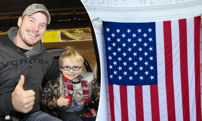 Chris Pratt Honors Memorial Day by Teaching His Adorable Son the Pledge of Allegiance