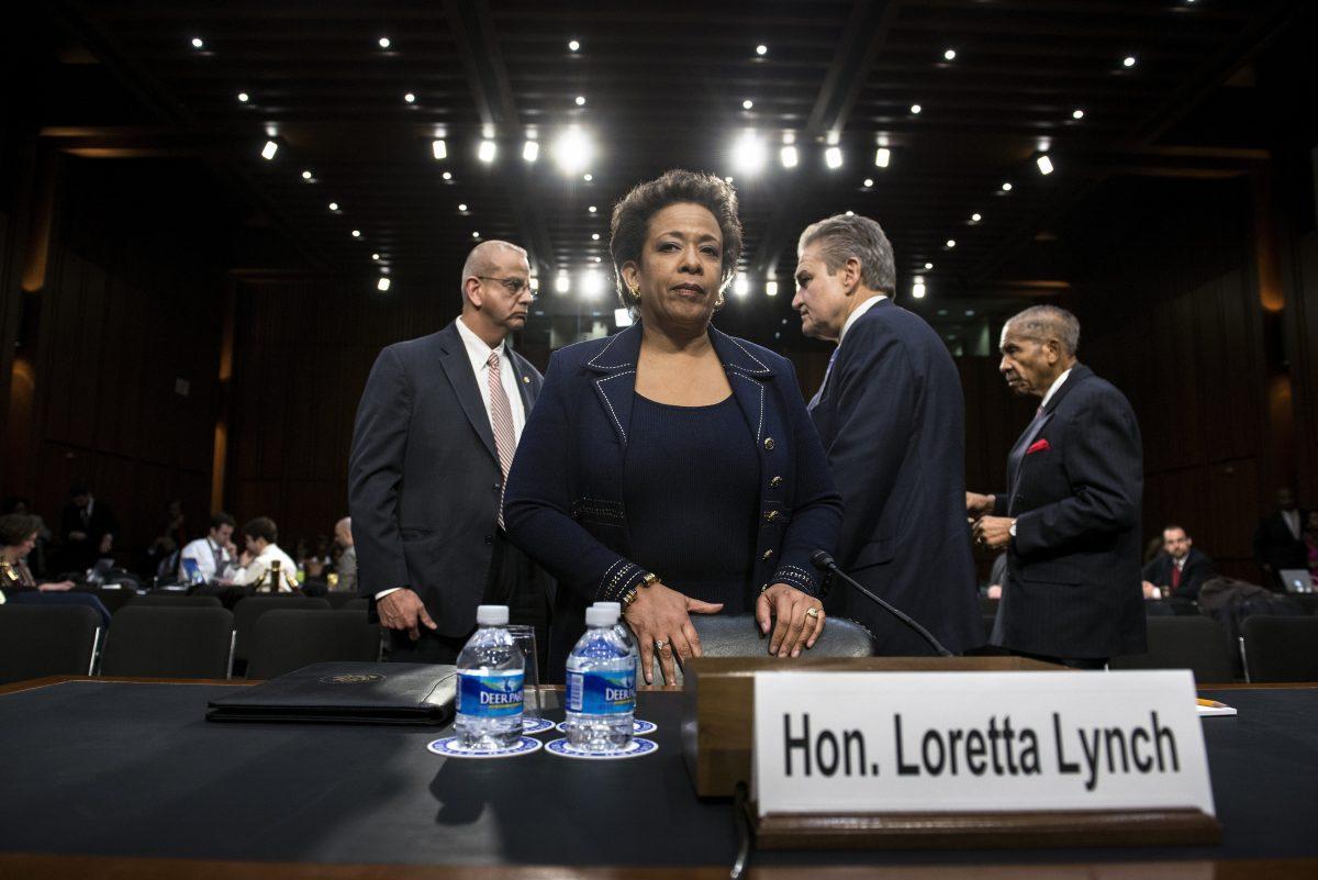 Loretta Lynch during her confirmation hearing before the Senate Judiciary Committee in Washington on Jan. 28, 2015. (Brendan Smialowski/AFP/Getty Images)