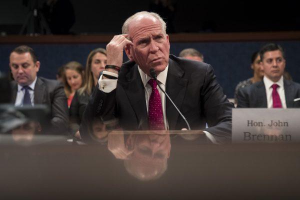 Former CIA director John Brennan testifies before the House in Washington on May 23, 2017. (Drew Angerer/Getty Images)