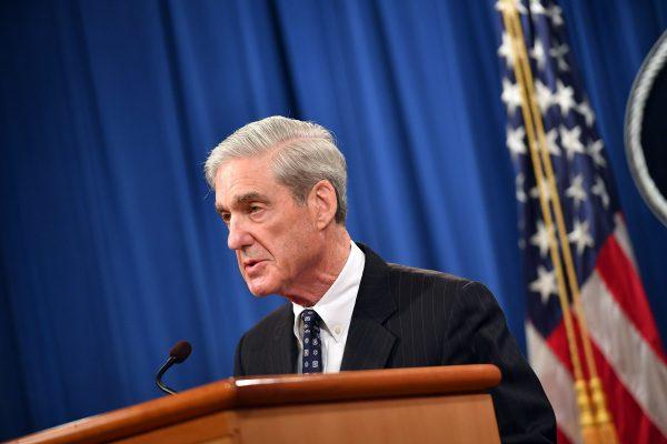 Special Counsel Robert Mueller speaks on the investigation into Russian interference in the 2016 Presidential election, at the US Justice Department in Washington, DC, on May 29, 2019. (Mandel Ngan/AFP/Getty Images)