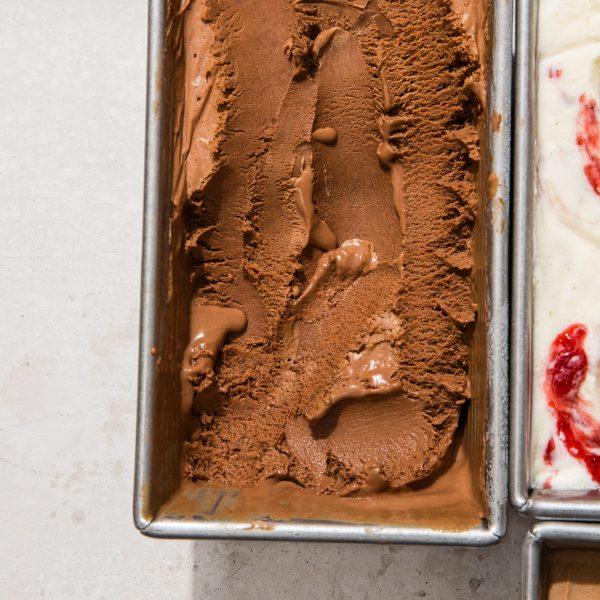 Dark chocolate no-churn ice cream. (America's Test Kitchen)