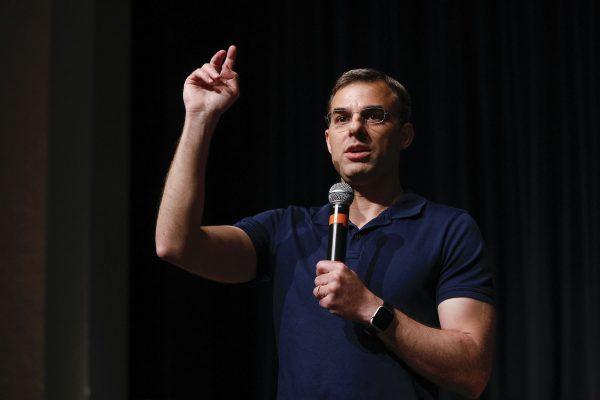 U.S. Rep. Justin Amash (R-MI) holds a Town Hall Meeting in Grand Rapids, Michigan on May 28, 2019. (Bill Pugliano/Getty Images)