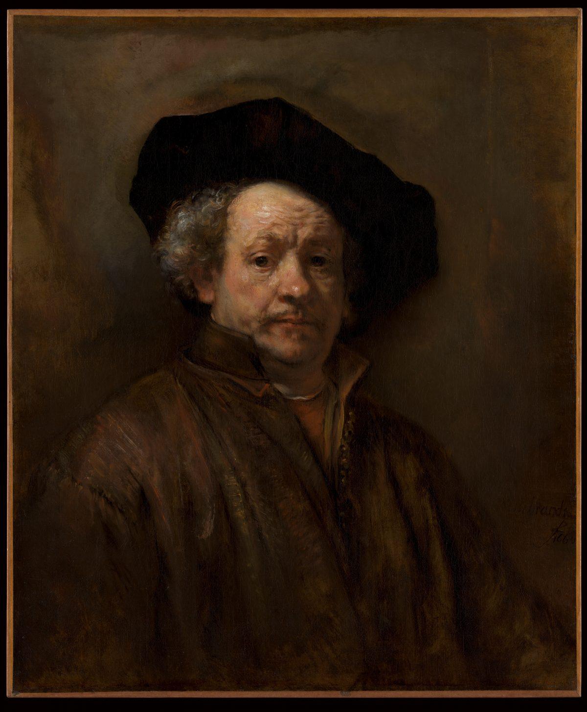 “Self-Portrait,” 1660, Rembrandt van Rijn. Oil on canvas. 31 5/8 inches by 26 1/2 inches, Bequest of Benjamin Altman, 1913. (The Metropolitan Museum of Art, New York)
