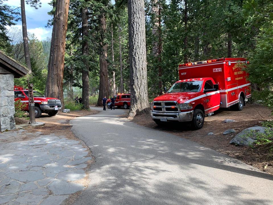 North Tahoe Fire Protection District rescue team at Eagle Falls. (North Tahoe Fire Protection District)