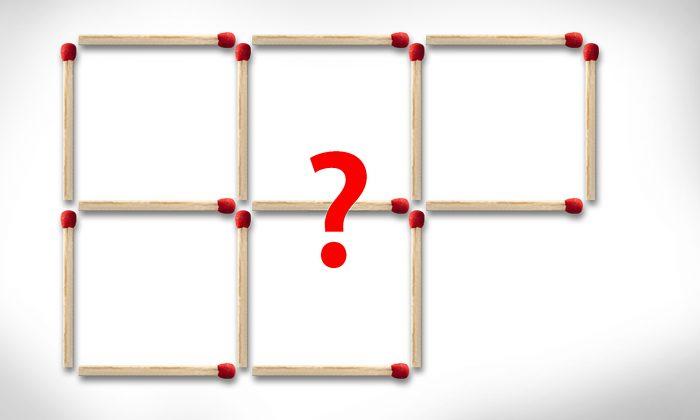 Can You Remove 5 Sticks to Get 2 Squares?–Not Everyone Can Do It In 10 Seconds, Can You?