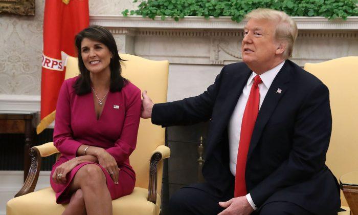 Trump Says Nikki Haley Will Not Join 2020 Re-election Ticket