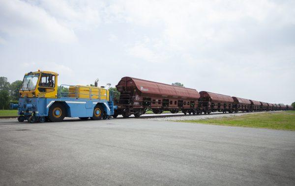 The Barilla "grain train." (Deborah Yun/The Epoch Times)
