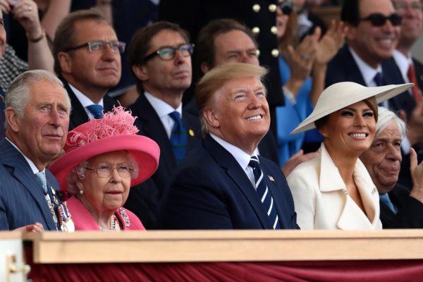 President of the United States, Donald Trump and First Lady of the United States, Melania Trump, joined joined Her Majesty, The Queen and the political heads of 15 countries involved in World War II on the UK south coast for a service to commemorate the 75th anniversary of D-Day. (Dan Kitwood/Getty Images)