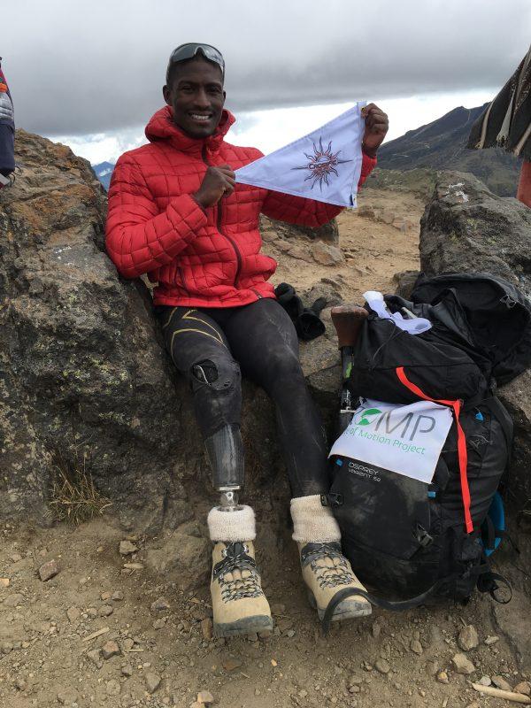 Kionte Storey climbing in Ecuador in 2016. (Courtesy of Kionte Storey)