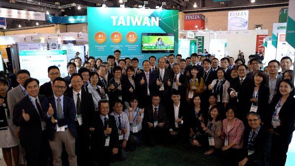 Taiwan exhibitors attending the 2019 BIO International Conference at the Taiwan Pavilion. (Shenghua Sung/NTD Television)