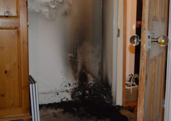 The doorknob in question that allegedly caused the fire (London Fire Brigade)