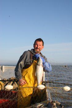Grahame Nicolson, Christopher's father, fishing in Alaska. The family has been catching sockeye salmon in Bristol Bay, Alaska for three generations. (Christopher Nicolson)