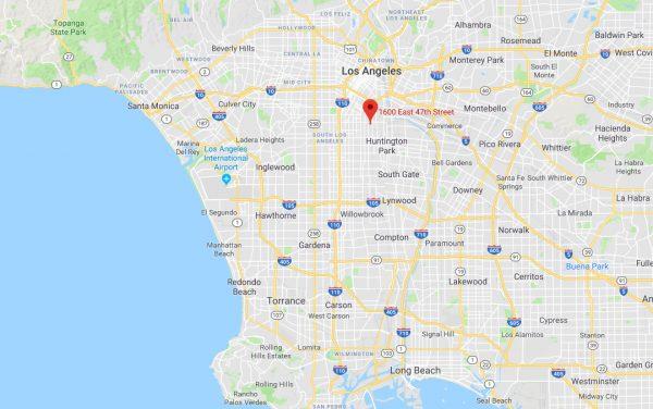 The 1600 block on East 47th Street in Los Angeles, California. (Screenshot/Google Maps)