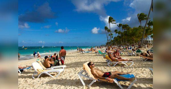 Tourists at a beach in Punta Cana, Dominican Republic in a file photo. (Erika Santelices/AFP/Getty Images)