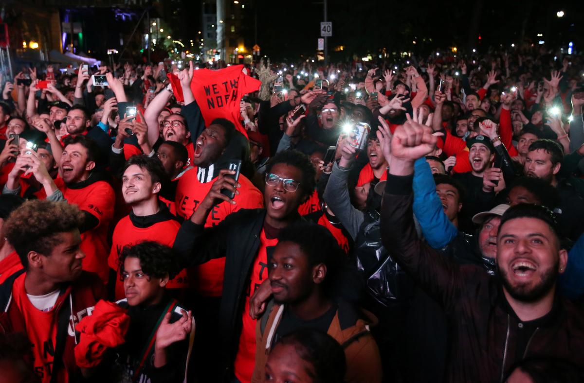 Fans Delirious as Raptors Beat Warriors to Win NBA Championship