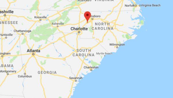 Davidson County, North Carolina. (Screenshot/Google Maps)