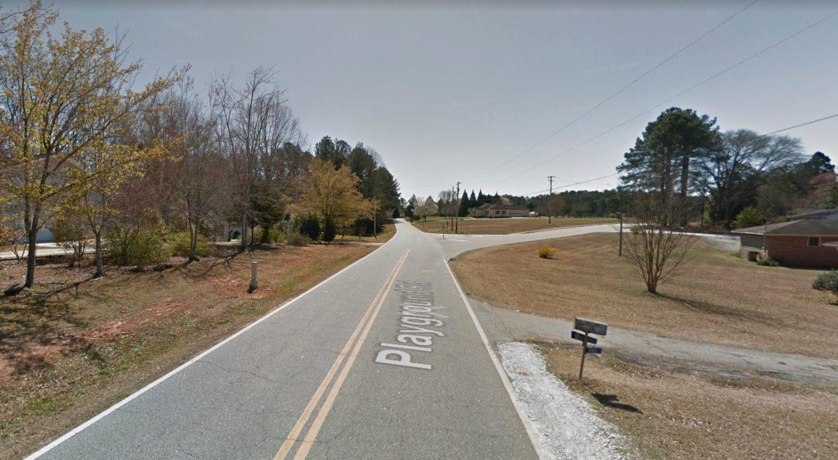 Playground Road, at the junction with North Church Street, in Walhalla, South Carolina (Screenshot/Googlemaps)