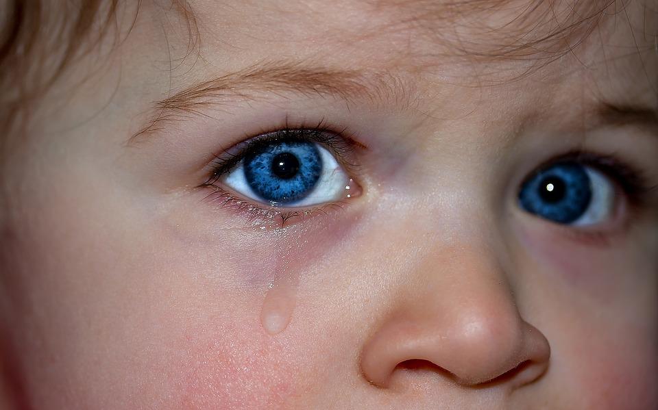Stock image of a crying child. (Myriams-Fotos/Pixabay)