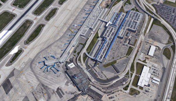 Detroit Metro airport. (Screenshot/Google Maps)