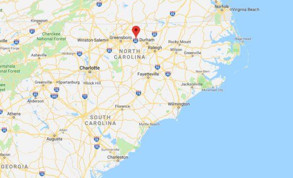 Mebane, North Carolina. (Screenshot/Google Maps)