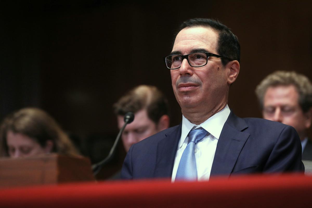 Mnuchin’s Withholding of Trump Tax Returns Doesn’t Violate Law, DOJ Says