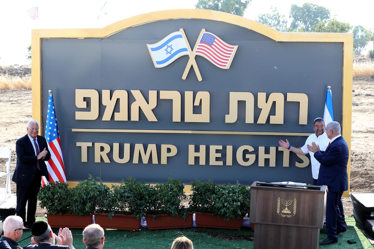 Israel Unveils New Settlement Named ‘Trump Heights’ on Golan