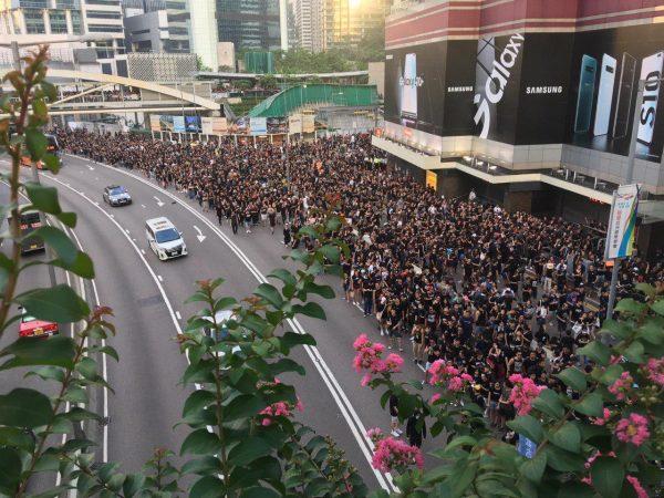 Protesters return to Admiralty, Hong Kong, on June 16, 2019. (Civil Human Rights Front)