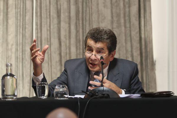 Sir Geoffrey Nice QC, chair of the China Tribunal on forced organ harvesting, delivers the tribunal's judgment in London on June 17, 2019. (Justin Palmer)