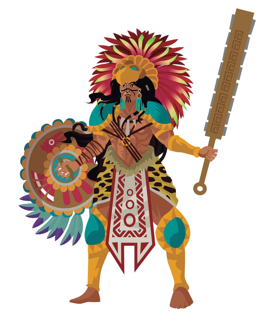 Illustration - Shutterstock | <a href="https://www.shutterstock.com/image-vector/aztec-strong-warrior-1107861776?studio=1">delcarmat</a>