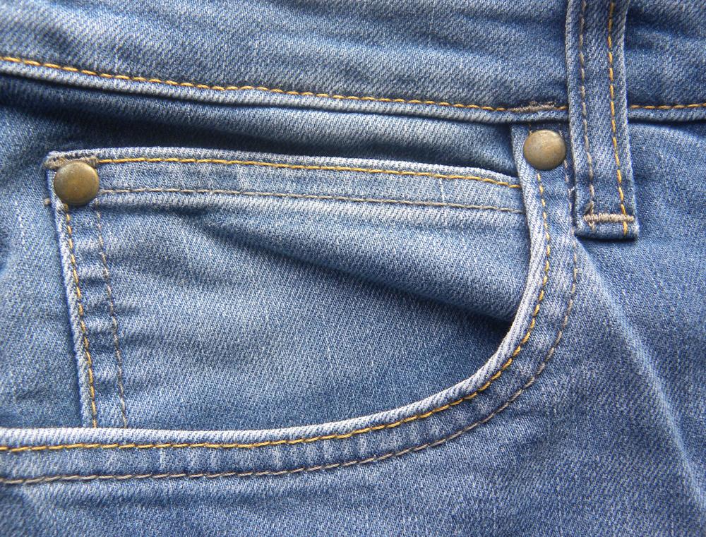 Rivets helped make jeans more durable and transform them into the most popular pants for working men (and eventually women!) (©Shutterstock | <a href="https://www.shutterstock.com/image-photo/front-pocket-blue-denim-jeans-1383119741?src=p5eQcx19LZenXRkgXMPsbA-1-5&studio=1">ManeeshUpadhyay</a>)
