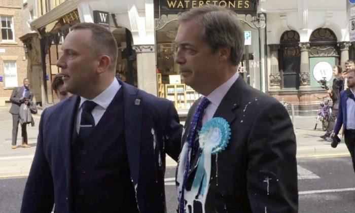 Man Who Hurled Milkshake at Brexit Leader Nigel Farage Pleads Guilty to Assault