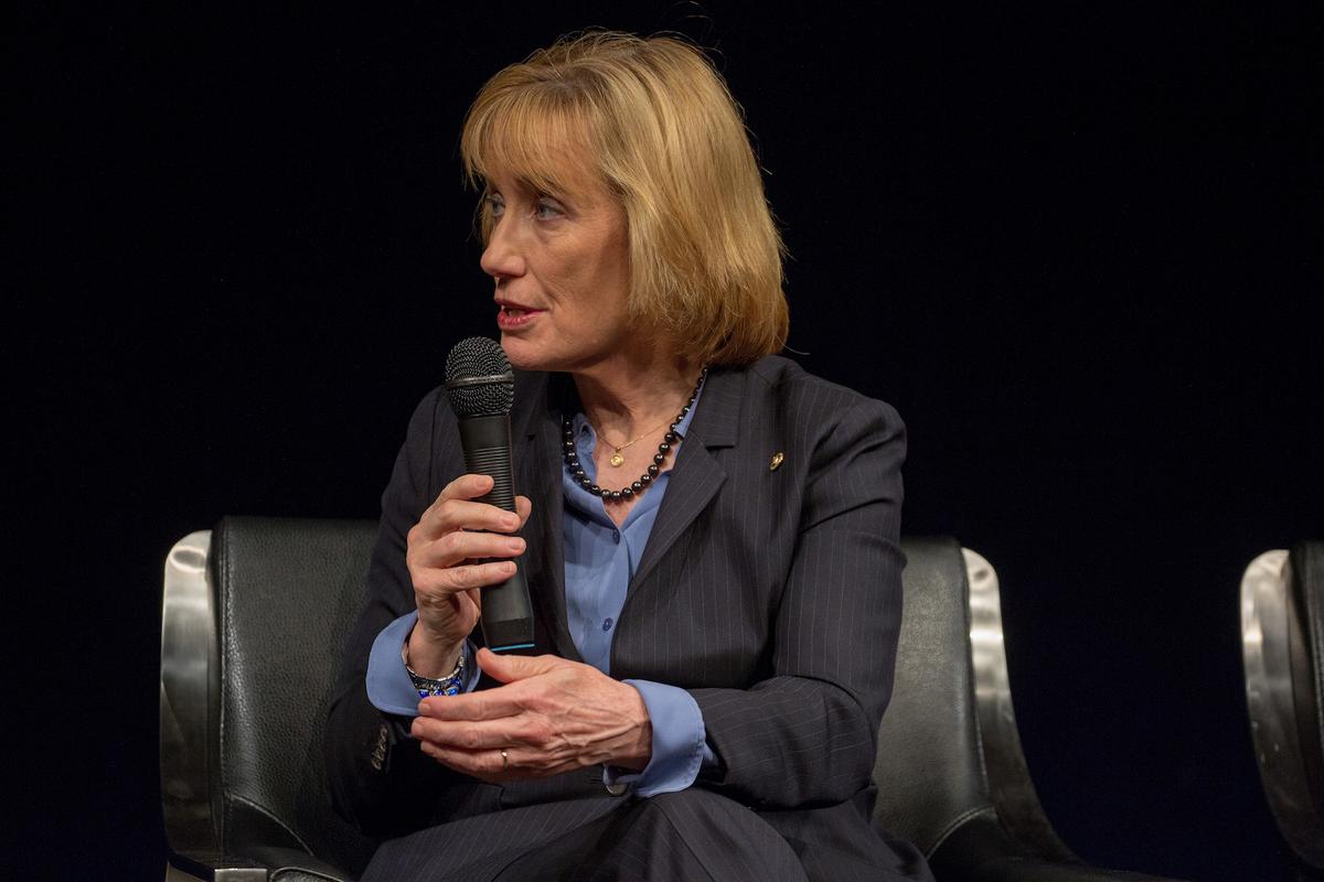 Sen. Maggie Hassan (D-N.H.) at the Newseum TIME Presents: The Opioid Diaries With James Nachtwey in Washington on March 6, 2018. She was described by Joe Biden as a possible running mate. (Tasos Katopodis/Getty Images for TIME)