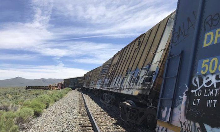 Train Derails Near Nevada-Utah Line; No Injuries Reported
