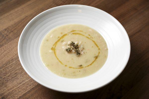 Fasolada, a cannellini bean soup. (Samira Bouaou/The Epoch Times)