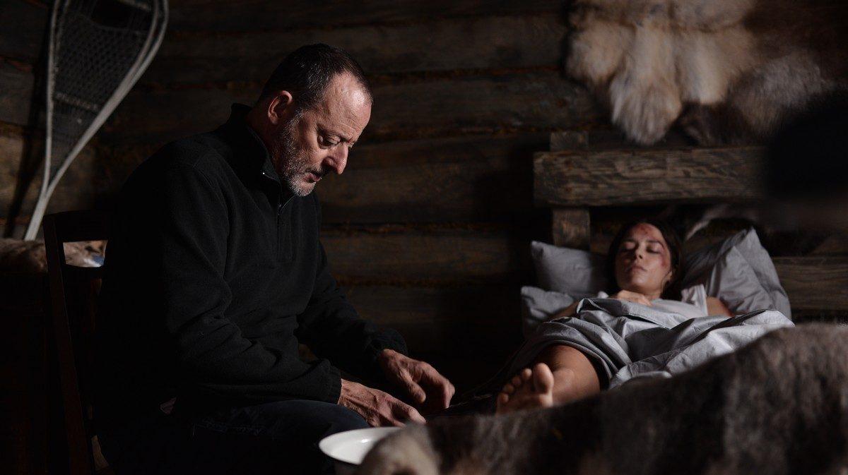 Jean Reno plays Henry, a retired hit man, who takes care of a girl who had a snowmobile accident near his home, in "Cold Blood." (Goldcrest Films International)