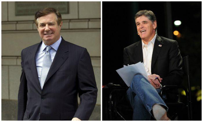 ‘I Officially Am Worried for the Country We Love’: Hannity, Manafort Text Exchange Released by Federal Judge