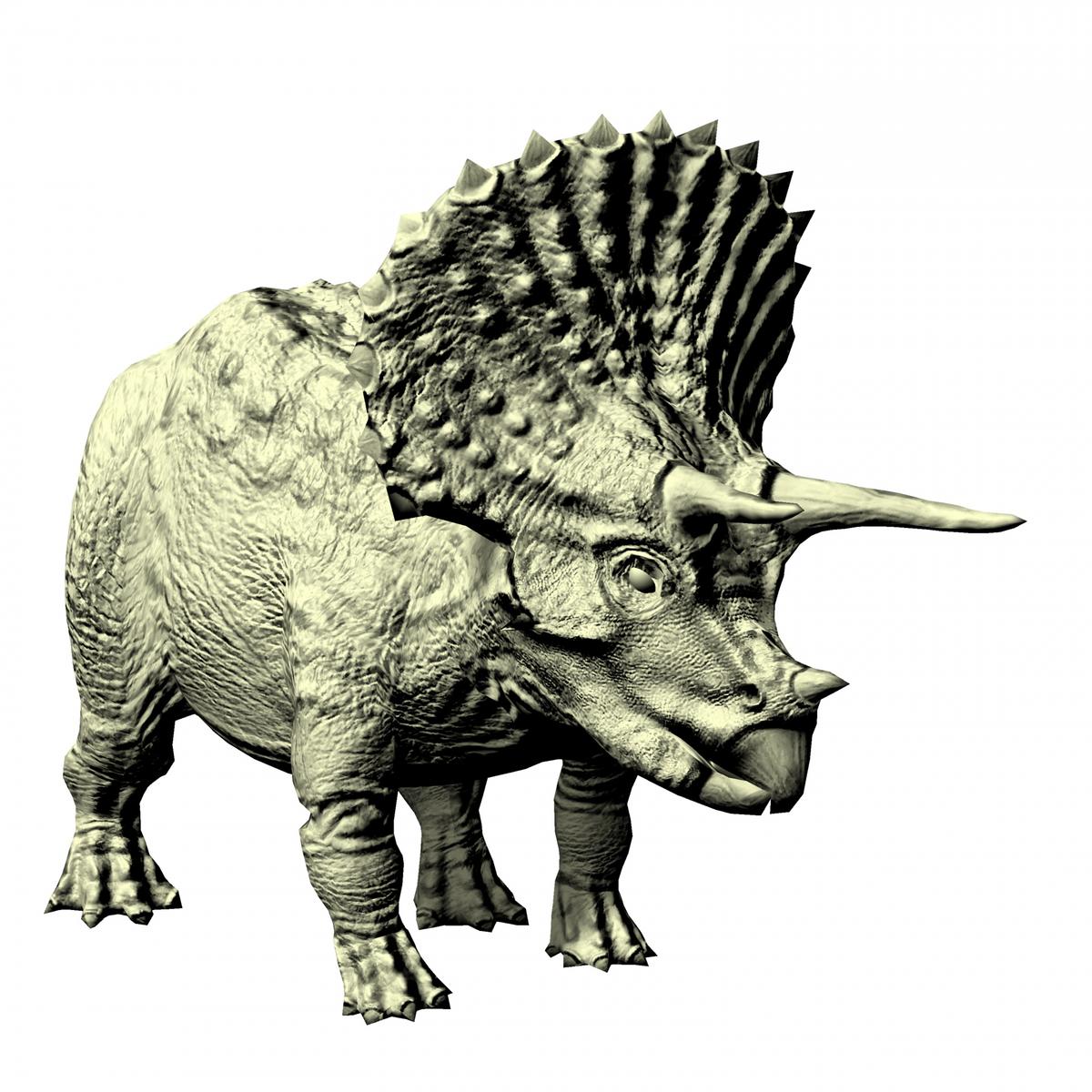 Illustration - Public Domain Pictures | <a href="https://www.publicdomainpictures.net/en/view-image.php?image=291568&picture=triceratops-3d-drawing">Piotr Siedlecki</a>