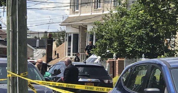 New York Police Department officers investigate what is being treated as a triple homicide on Staten Island, N.Y., on June 22, 2019. (Irene Spezzamonte/Staten Island Advance via AP)