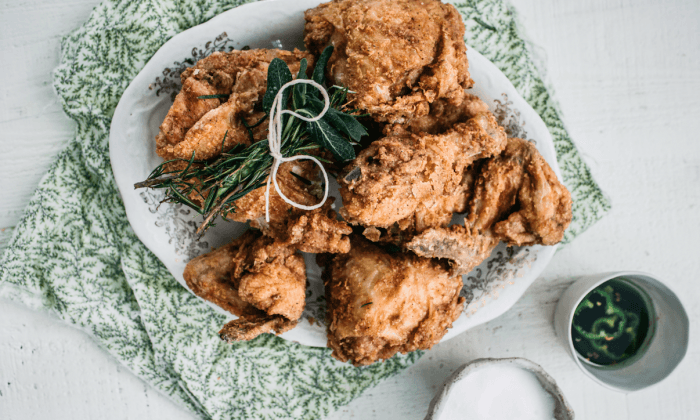 Buttermilk and Herb-Fried Chicken With Hot Honey