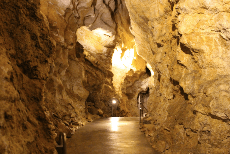 Rich mineral waters have carved out a large cave system beneath the city. (Janna Graber)