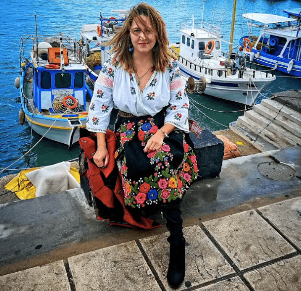 The author, with fishing boats in the background. (Phil Butler)