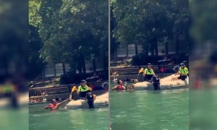 Viral Video Shows Texan Boaters Trying to Chug Liquor Before Police Dump It Into River