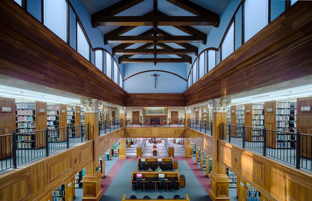 The interior of the library. (Christendom College)
