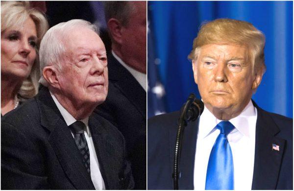 Former President Jimmy Carter and President Donald Trump. (Mandel Ngan/AFP/Getty Images and Tomohiro Ohsumi/Getty Images)