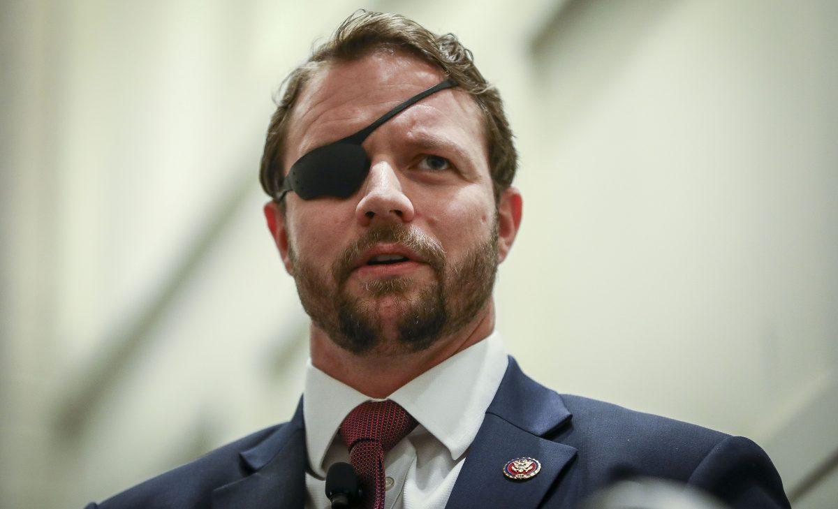 Rep. Dan Crenshaw (R-Texas) at the CPAC convention in National Harbor, Md., on Feb. 27, 2019. (Samira Bouaou/The Epoch Times)